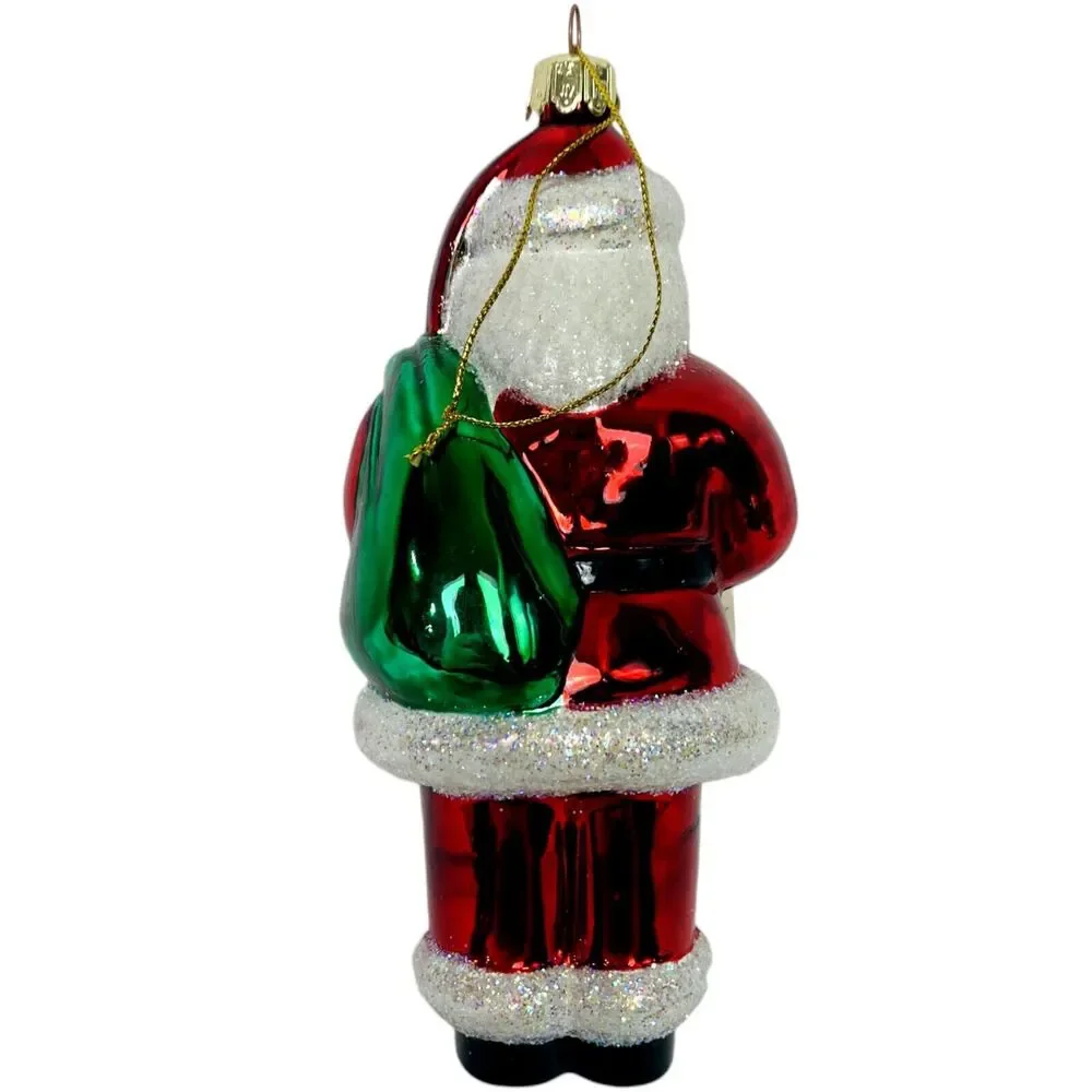 European Style Blown Glass Christmas Tree Ornaments Santa Claus Snowman Holiday - Picture 8 of 16